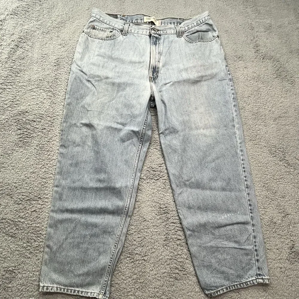 Levi's 560 Blue‎ Jeans Mens 42x29 Comfort Fit Loose Baggy Tapered Leg Distressed